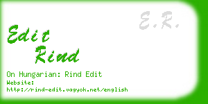 edit rind business card